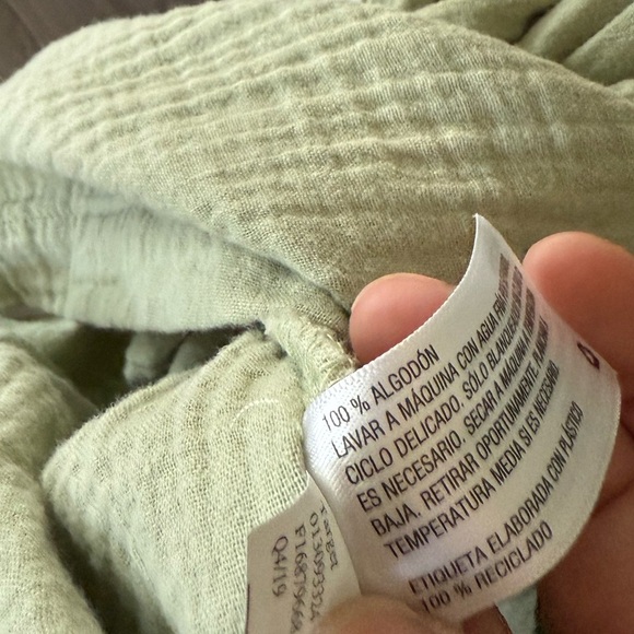 Universal Thread|Sage Green Baby doll Smocked Dress in gauze cotton•Beachy boho - Picture 15 of 15